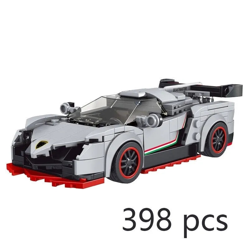 Mould King MOC Building Block Set: Mini Lambo Veneno Racing Sports Car 27007, Model K27007