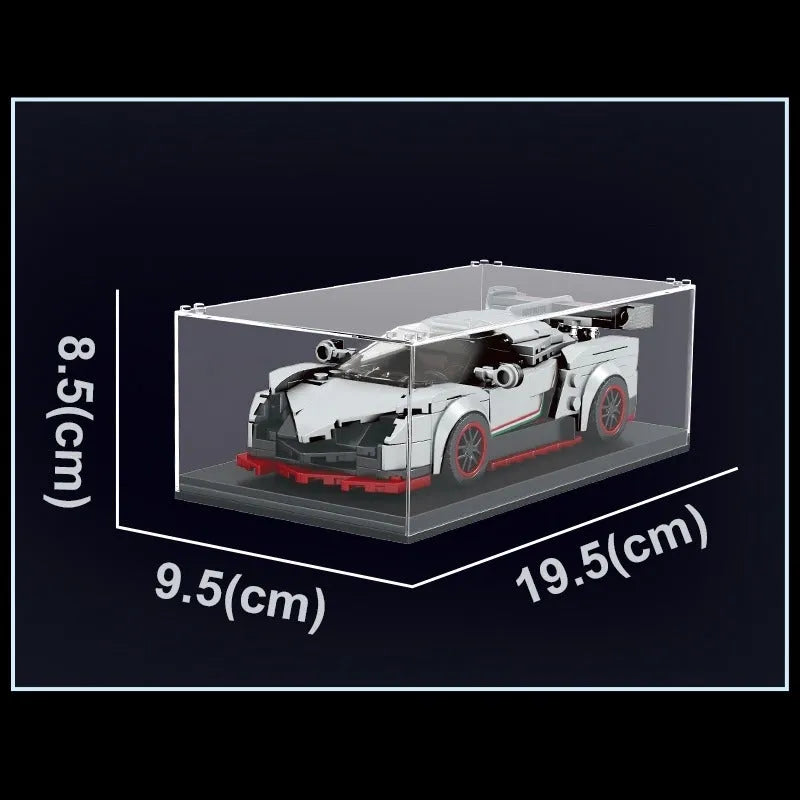 Mould King MOC Building Block Set: Mini Lambo Veneno Racing Sports Car 27007, Model K27007