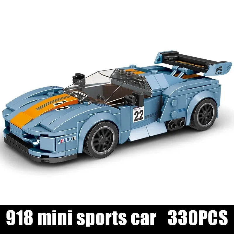 Mould King MOC Building Block Set: Mini Porsche 918 RSR Sports Car Kids 27005, Model K27005