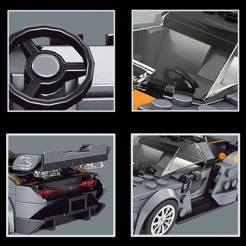 Mould King MOC Building Block Set: Mini Super McLaren Senna Racing Car 27008, Model K27008