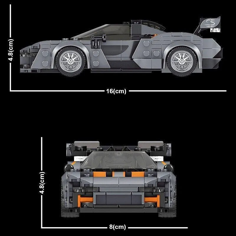 Mould King MOC Building Block Set: Mini Super McLaren Senna Racing Car 27008, Model K27008