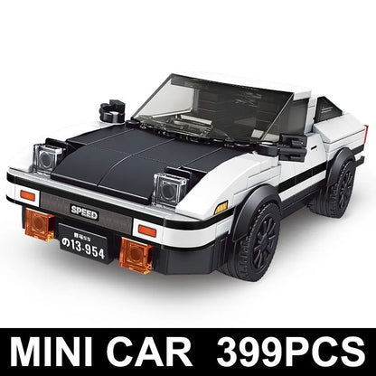 Mould King MOC Building Block Set: Mini Supercar Toyota AE86 Racing Car 27013, Model K27013