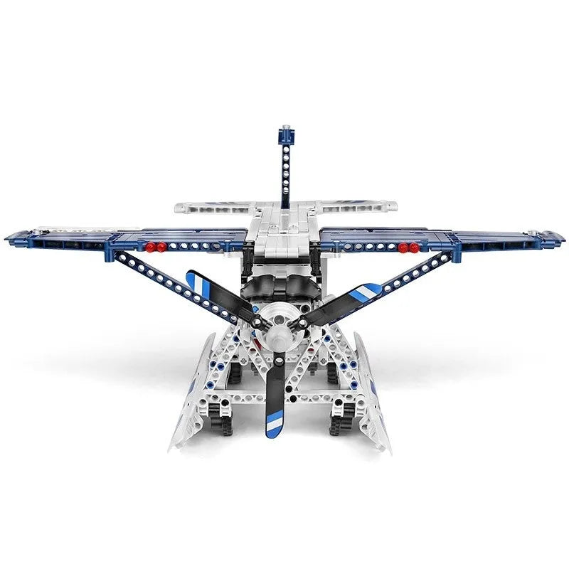 Mould King MOC Building Block Set: Motorized RC Amphibious Fire Plane 15014, Model K15014