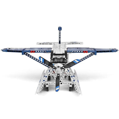 Mould King MOC Building Block Set: Motorized RC Amphibious Fire Plane 15014, Model K15014