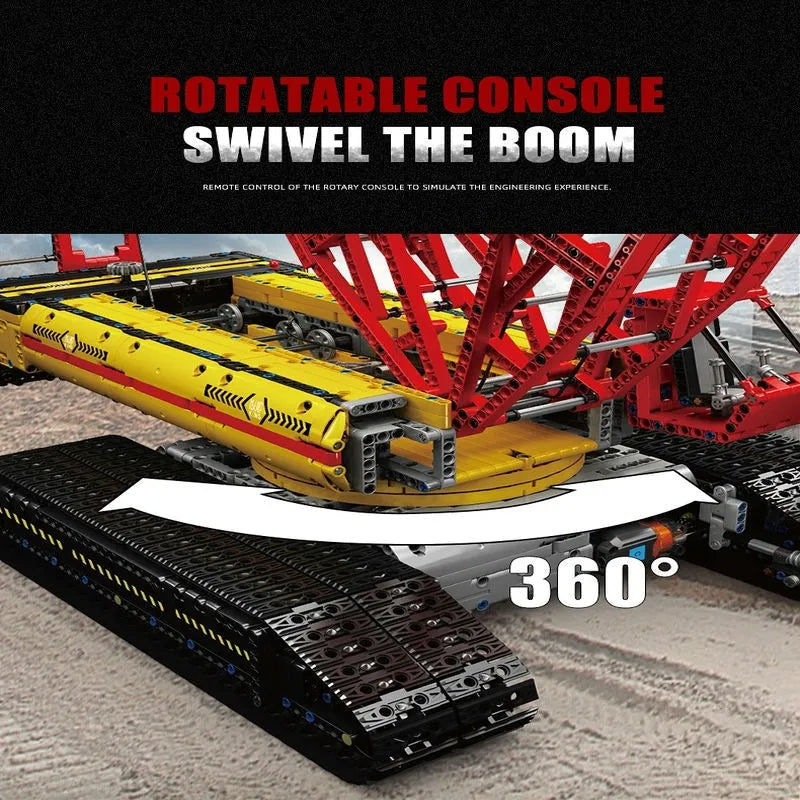 Mould King MOC Building Block Set: Motorized RC LR13000 Crawler Crane, Model 17015