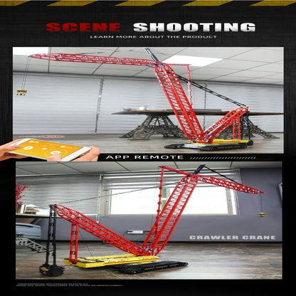 Mould King MOC Building Block Set: Motorized RC LR13000 Crawler Crane, Model 17015