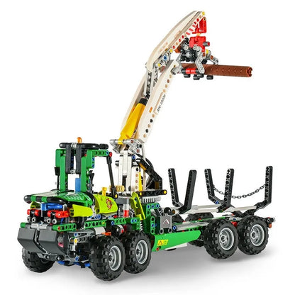Mould King MOC Building Block Set: Motorized RC Pneumatic Forest Machine, Model K19006