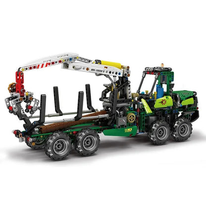 Mould King MOC Building Block Set: Motorized RC Pneumatic Forest Machine, Model K19006