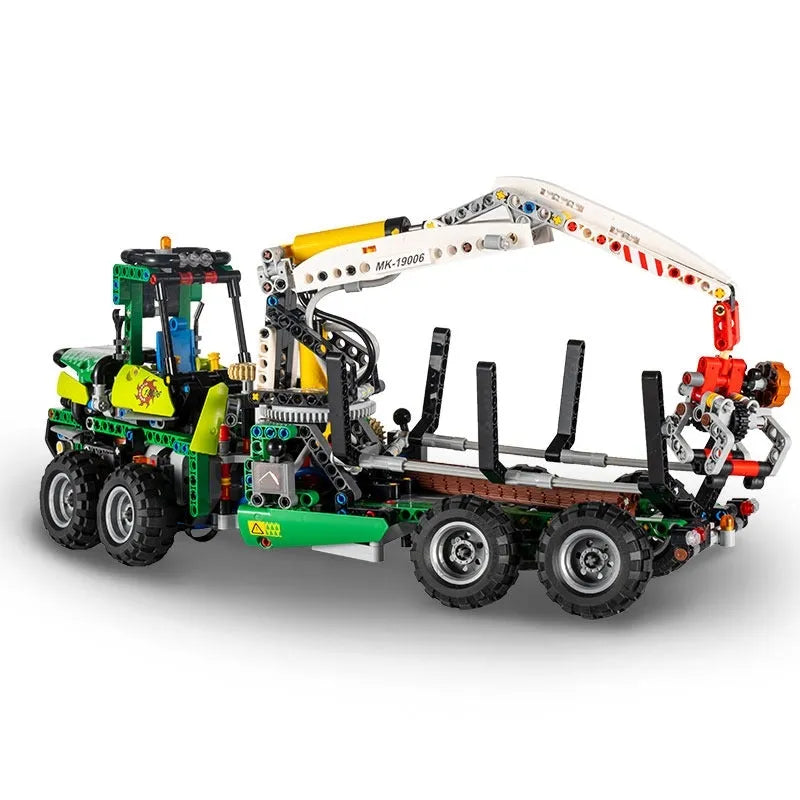 Mould King MOC Building Block Set: Motorized RC Pneumatic Forest Machine, Model K19006