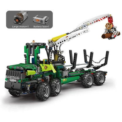 Mould King MOC Building Block Set: Motorized RC Pneumatic Forest Machine, Model K19006