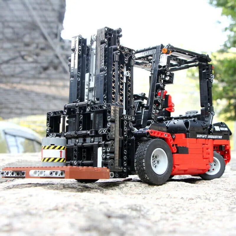 Mould King MOC Motorized Building Block Set: RC APP City Forklift Truck Loader 13106