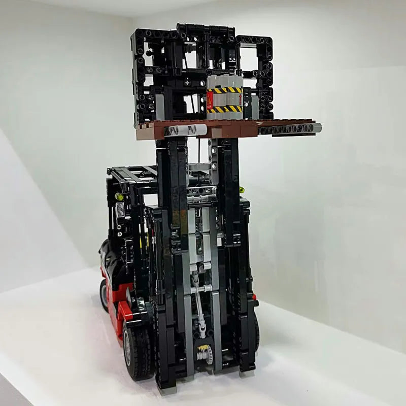 Mould King MOC Motorized Building Block Set: RC APP City Forklift Truck Loader 13106