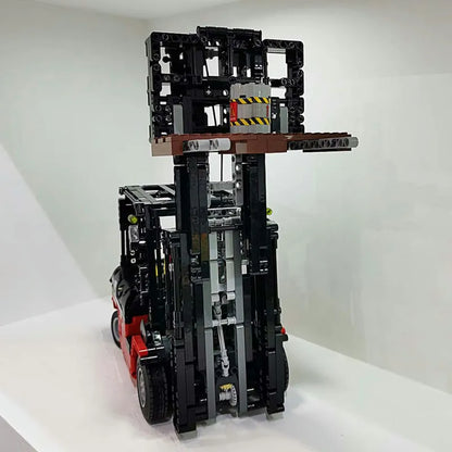 Mould King MOC Motorized Building Block Set: RC APP City Forklift Truck Loader 13106