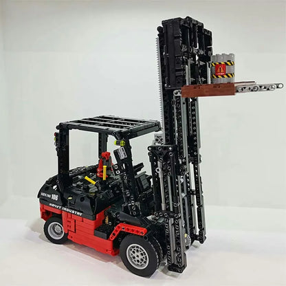 Mould King MOC Motorized Building Block Set: RC APP City Forklift Truck Loader 13106