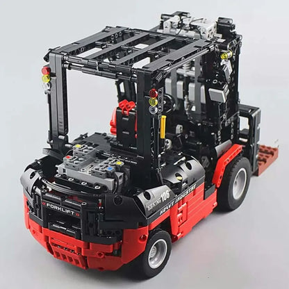 Mould King MOC Motorized Building Block Set: RC APP City Forklift Truck Loader 13106