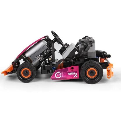 Mould King MOC Motorized Building Block Set: RC APP Go-Kart Racing Karting Car 18026