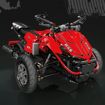Mould King MOC Building Block Set: RC APP Monster Spider Motorcycle 23010, Model K23010