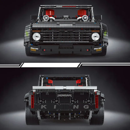 Mould King MOC Motorized Building Block Set: RC F-150 Hoonitruck Off-Road Pickup Truck 13082, Model K13082