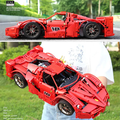 Mould King MOC Motorized Building Block Set: RC Ferrari FXX Sports Racing Car 13085, Model K13085
