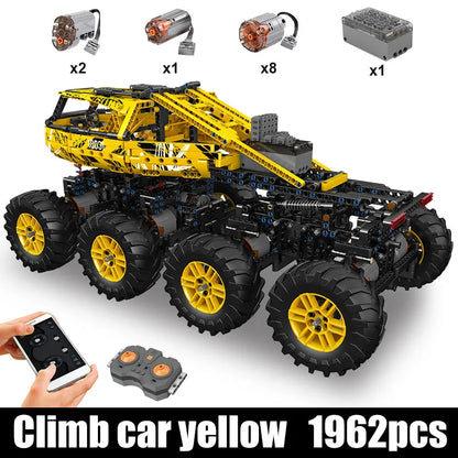 Mould King MOC Motorized Building Block Set: RC Heavy Firefox Climbing Truck 18031, Model K18031