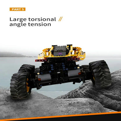 Mould King MOC Motorized Building Block Set: RC Heavy Firefox Climbing Truck 18031, Model K18031