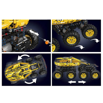 Mould King MOC Motorized Building Block Set: RC Heavy Firefox Climbing Truck 18031, Model K18031