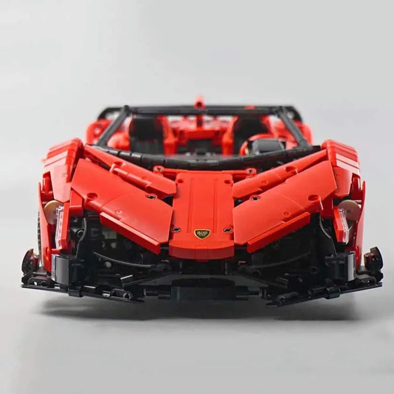 Mould King MOC Motorized Building Block Set: RC Lambo Roadster 13079 Super Racing Car