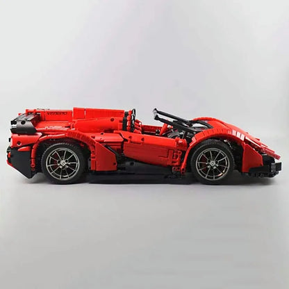Mould King MOC Motorized Building Block Set: RC Lambo Roadster 13079 Super Racing Car