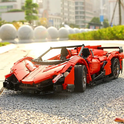 Mould King MOC Motorized Building Block Set: RC Lambo Roadster 13079 Super Racing Car