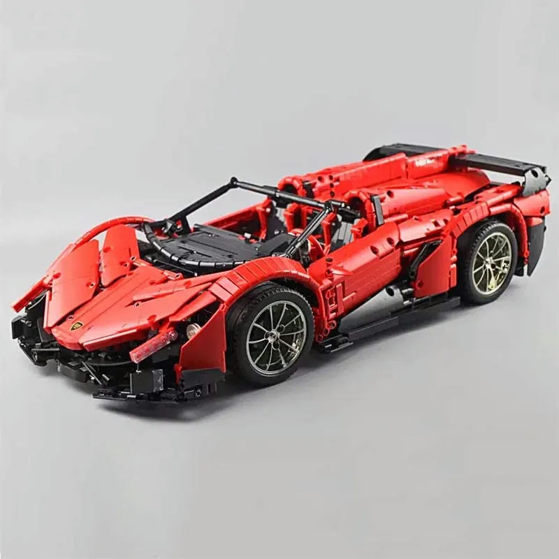 Mould King MOC Motorized Building Block Set: RC Lambo Roadster 13079 Super Racing Car