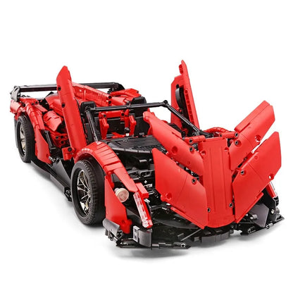 Mould King MOC Motorized Building Block Set: RC Lambo Roadster 13079 Super Racing Car