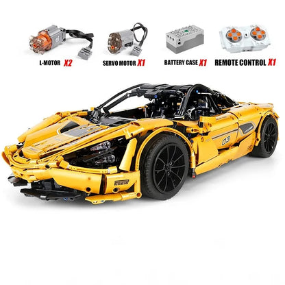 Mould King MOC Motorized Building Block Set: RC McLaren 720S Racing Super Car 13145S, Model 13145SPF