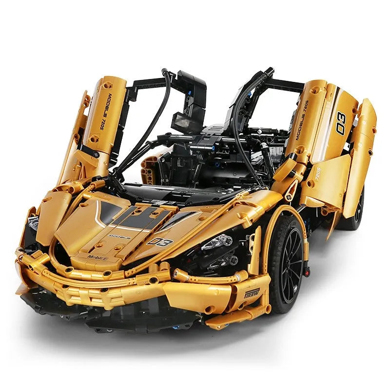 Mould King MOC Motorized Building Block Set: RC McLaren 720S Racing Super Car 13145S, Model 13145SPF
