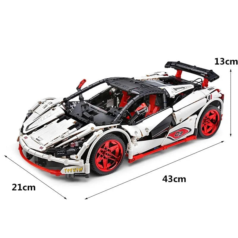 Mould King MOC Building Block Set: RC Motorized ICARUS Supercar Racing Cars 13067