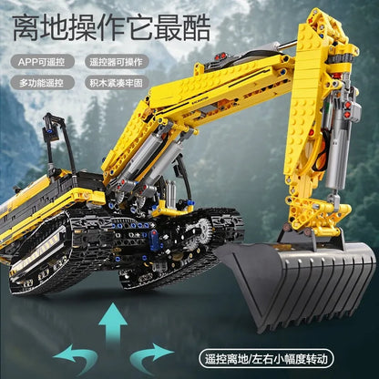 Mould King MOC Building Block Set: RC Motorized Link Belt 250 Excavator 17032