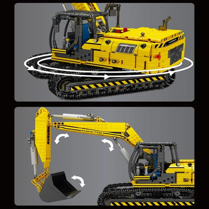 Mould King MOC Building Block Set: RC Motorized Link Belt 250 Excavator 17032