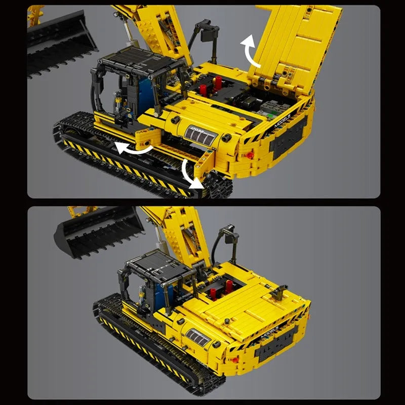 Mould King MOC Building Block Set: RC Motorized Link Belt 250 Excavator 17032