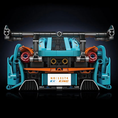 Mould King MOC Building Block Set: RC Motorized McLaren P1 Hyper Sports Car 13174, Model 13174PF