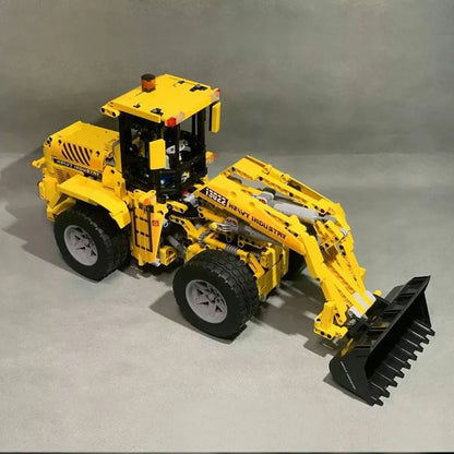 Mould King MOC Building Block Set: RC Motorized Wheel Loader Bulldozer Truck, Model K13122S