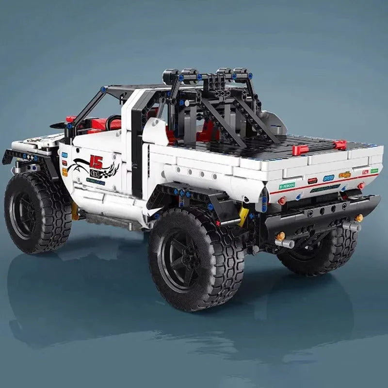 Mould King MOC Motorized Building Block Set: RC Tech Off-Road Pickup Truck Car 18005, Model K18005