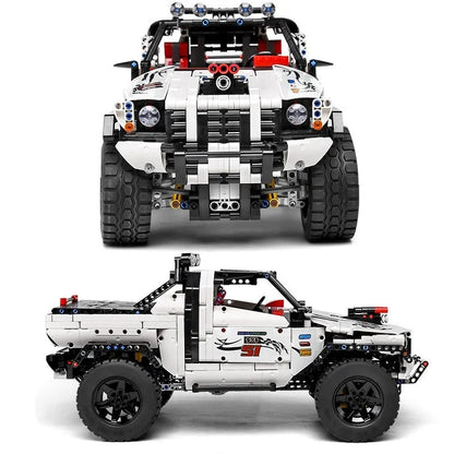 Mould King MOC Motorized Building Block Set: RC Tech Off-Road Pickup Truck Car 18005, Model K18005