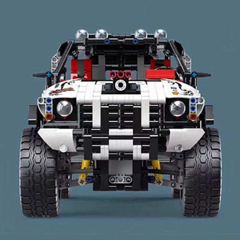 Mould King MOC Motorized Building Block Set: RC Tech Off-Road Pickup Truck Car 18005, Model K18005