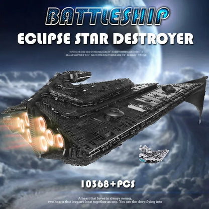 Mould King MOC Building Block Set: Star Wars Eclipse Class Dreadnought Ship, Model MK21004