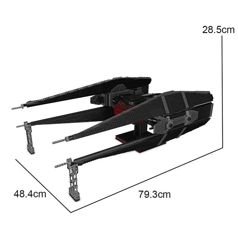 Mould King MOC Building Block Set: Star Wars UCS MOC Kylo Ren Tie Fighter EU