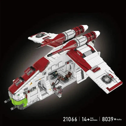 Mould King MOC Building Block Set: Star Wars UCS Republic Gunship Cruiser, Model 21066