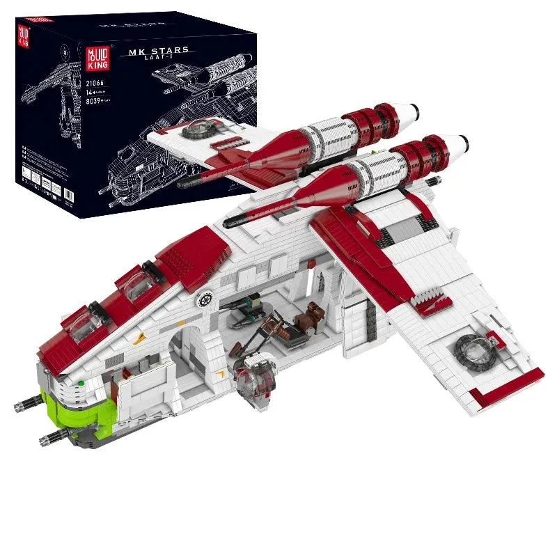 Mould King MOC Building Block Set: Star Wars UCS Republic Gunship Cruiser, Model K21066