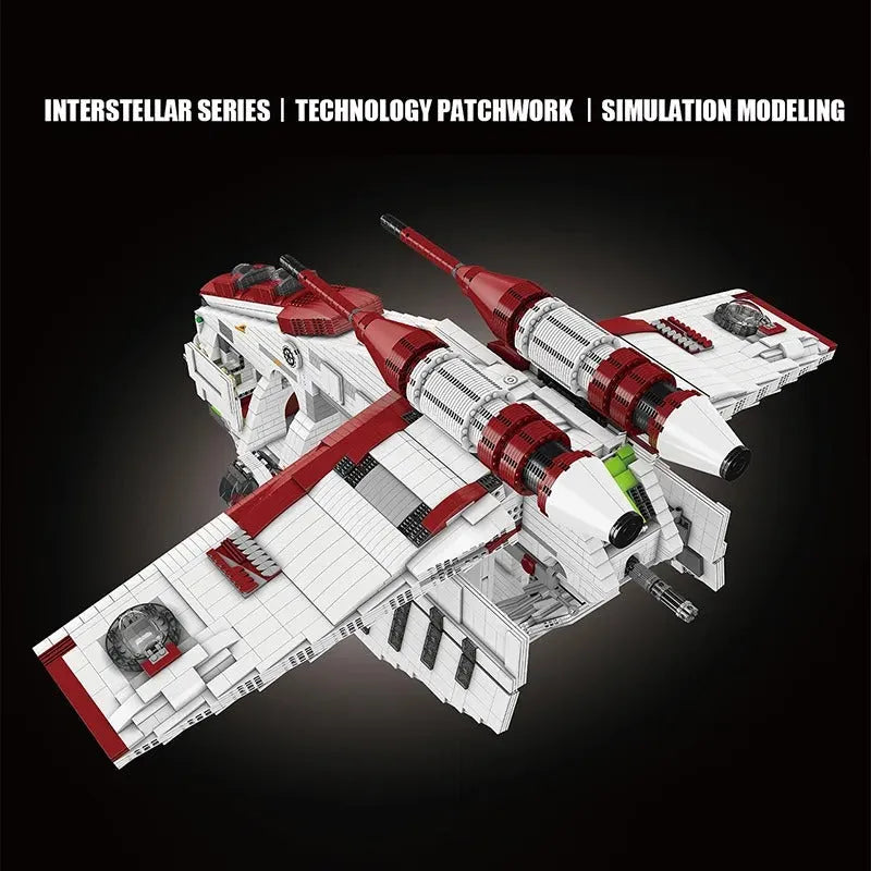 Mould King MOC Building Block Set: Star Wars UCS Republic Gunship Cruiser, Model K21066