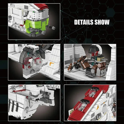 Mould King MOC Building Block Set: Star Wars UCS Republic Gunship Cruiser, Model K21066