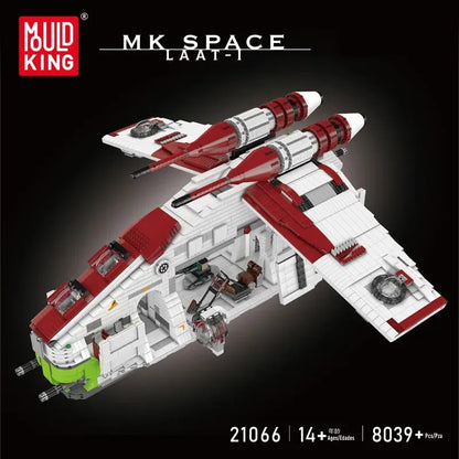 Mould King MOC Building Block Set: Star Wars UCS Republic Gunship Cruiser, Model K21066