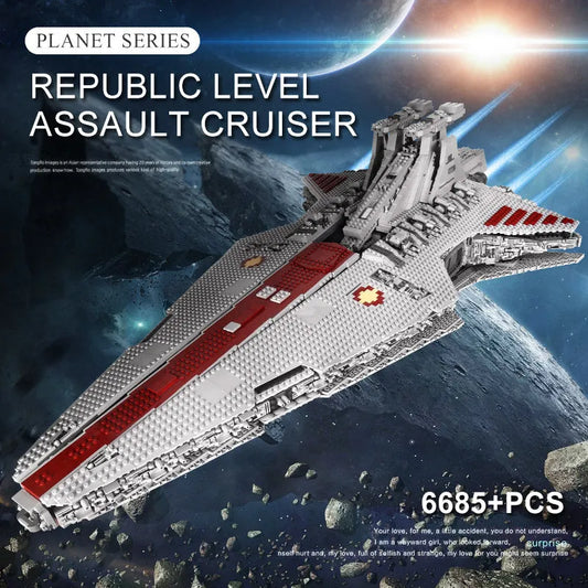 Mould King MOC Building Block Set: Star Wars Venator Class Republic Attack Cruiser, Model K21005 / 0694